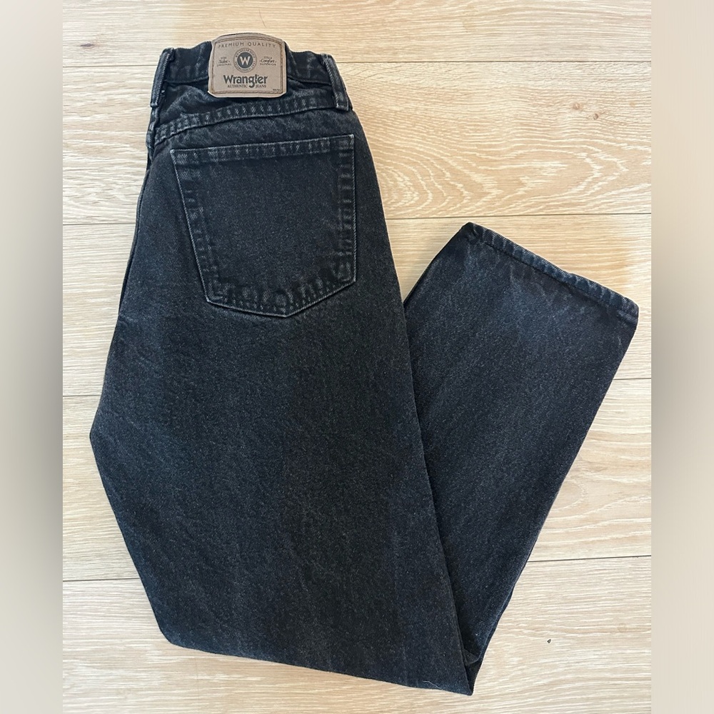 Vintage Men’s Wrangler Black Denim Jeans - 32x30